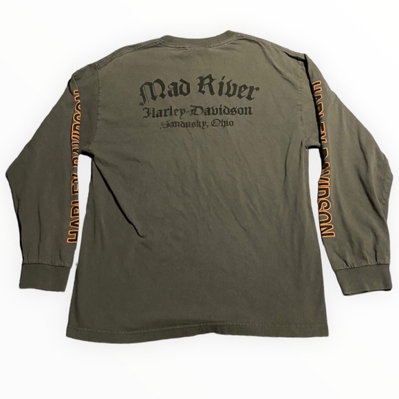 VTG Harley Davidson Sandusky Ohio Long Sleeve - Picture 2 of 7
